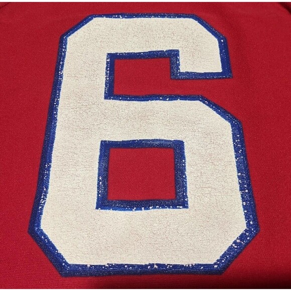 Vtg 80's Nylon Sand Knit Philly NBA 76ers SIXERS Jersey Julius Erving Dr J Sz L - Picture 9 of 11